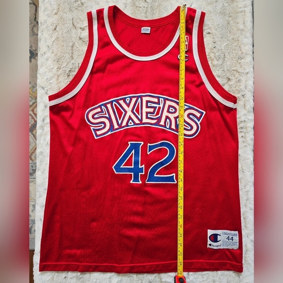 Vintage Champion Jerry Stackhouse #42 Sixers Jersey Large 44 - Picture 3 of 11